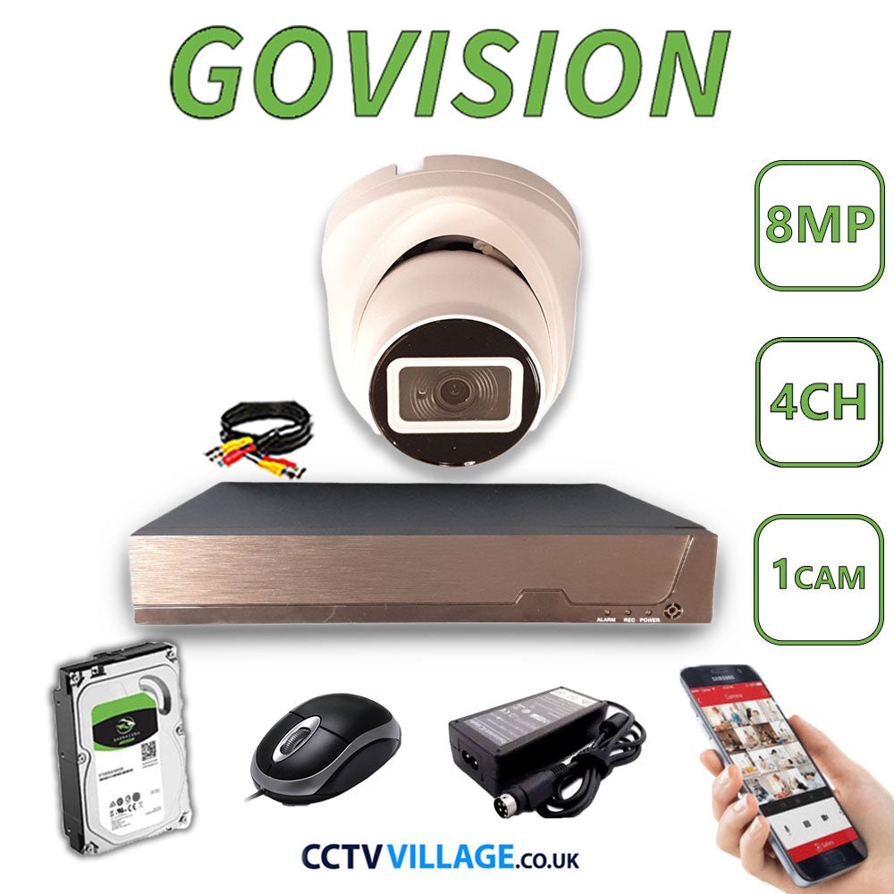 Govision 8MP CCTV System with 4CH DVR