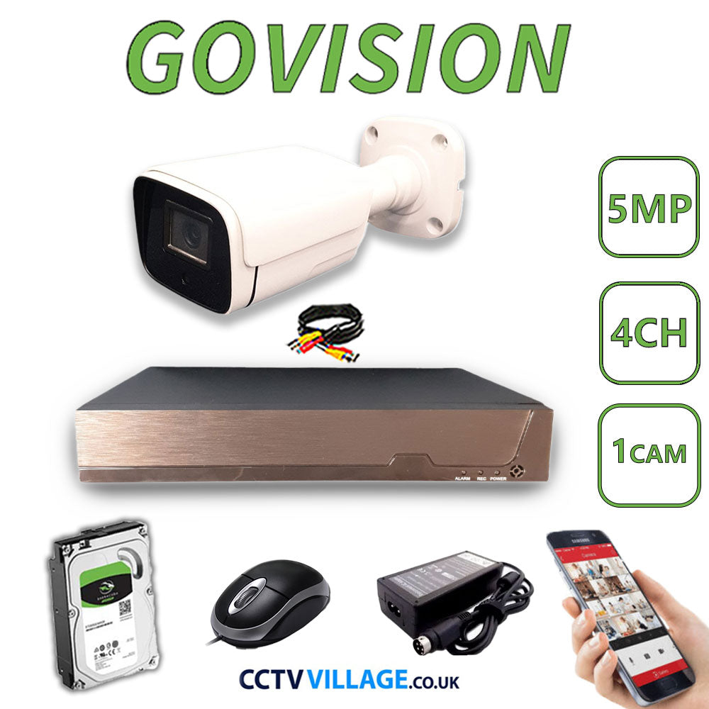 Govision 5MP CCTV System with 4CH DVR