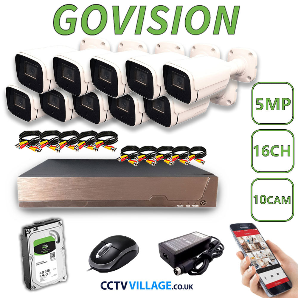 Govision 5MP CCTV System with 16CH DVR