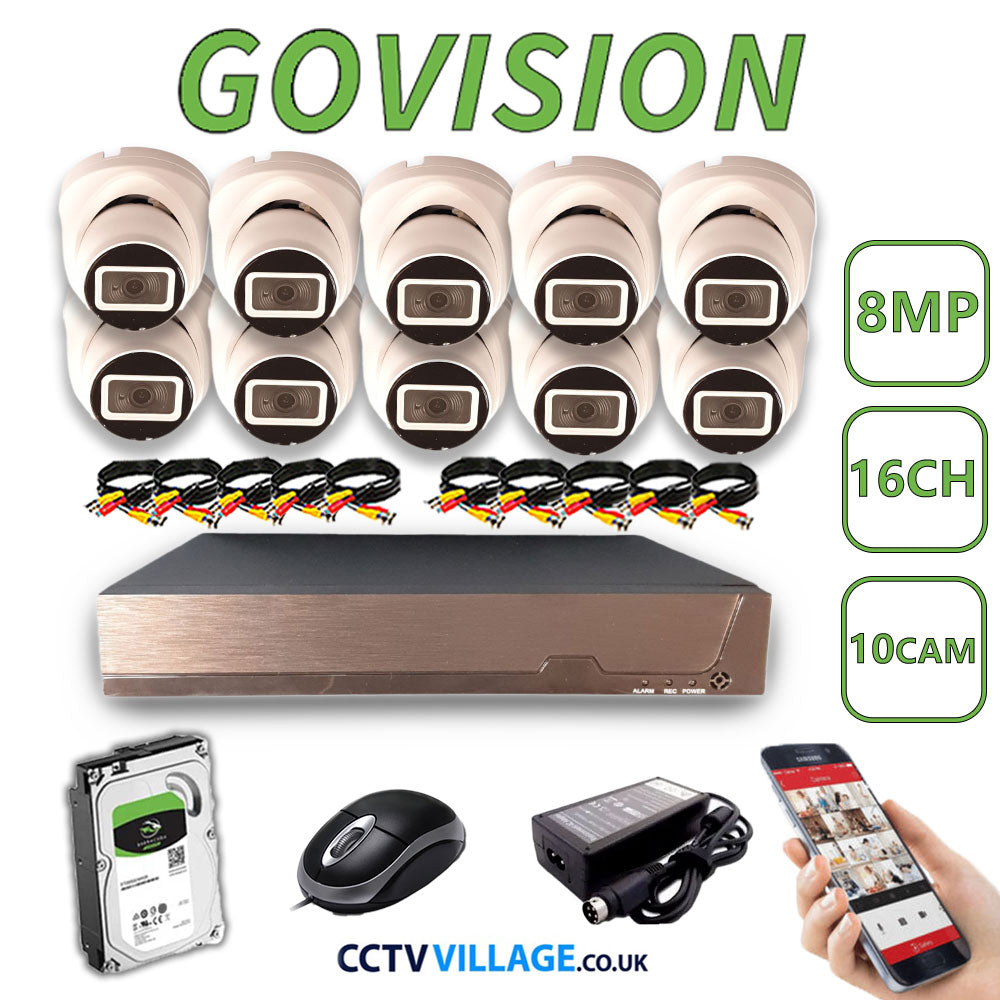 Govision 8MP CCTV System with 16CH DVR