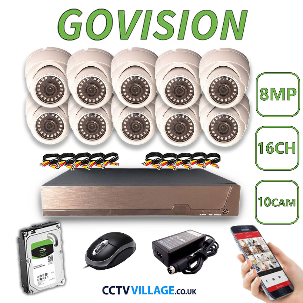 Govision 8MP CCTV System with 16CH DVR