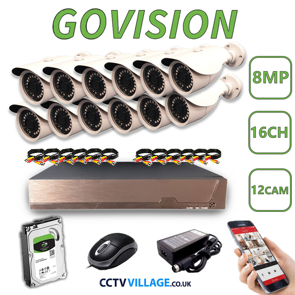 Govision 8MP CCTV System with 16CH DVR