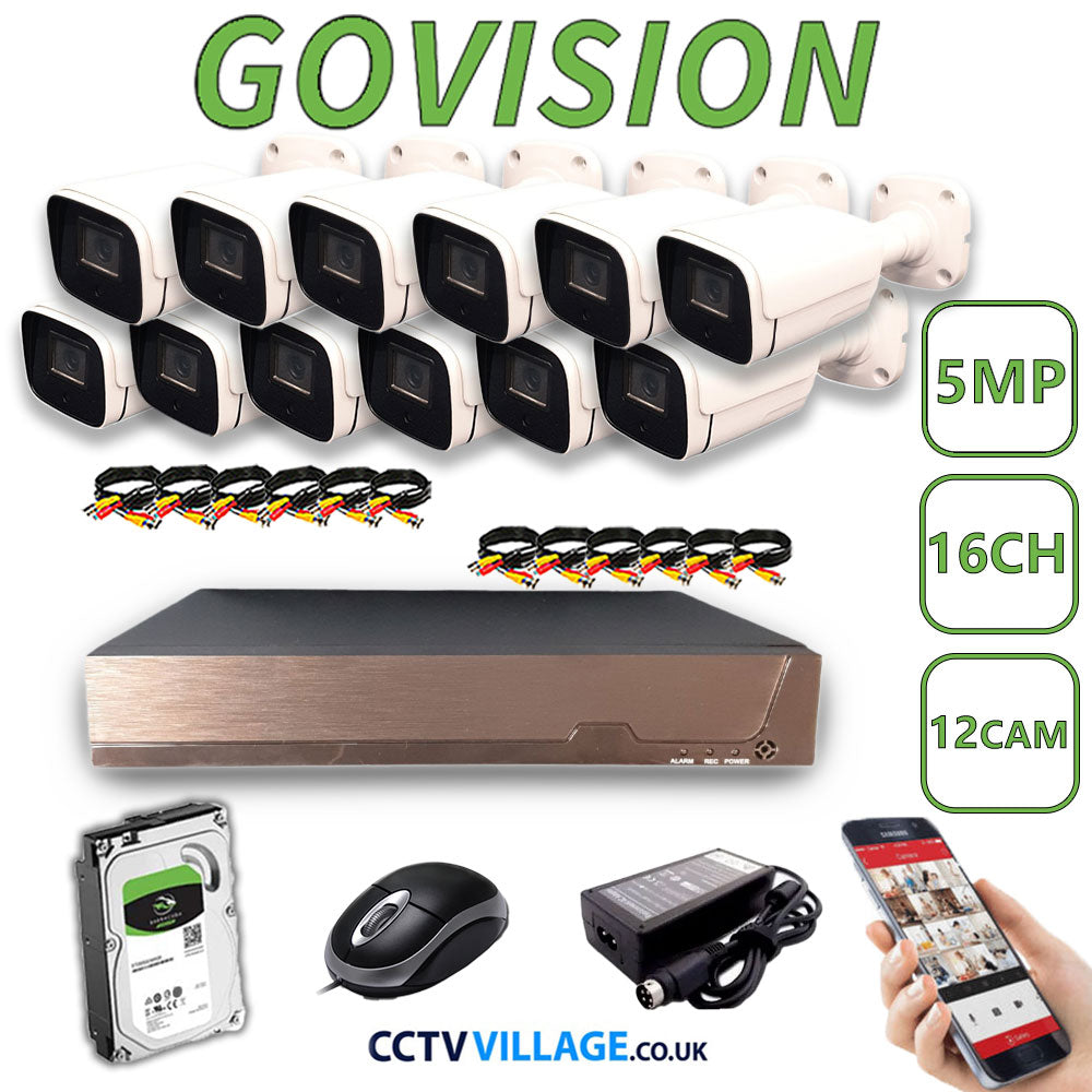 Govision 5MP CCTV System with 16CH DVR