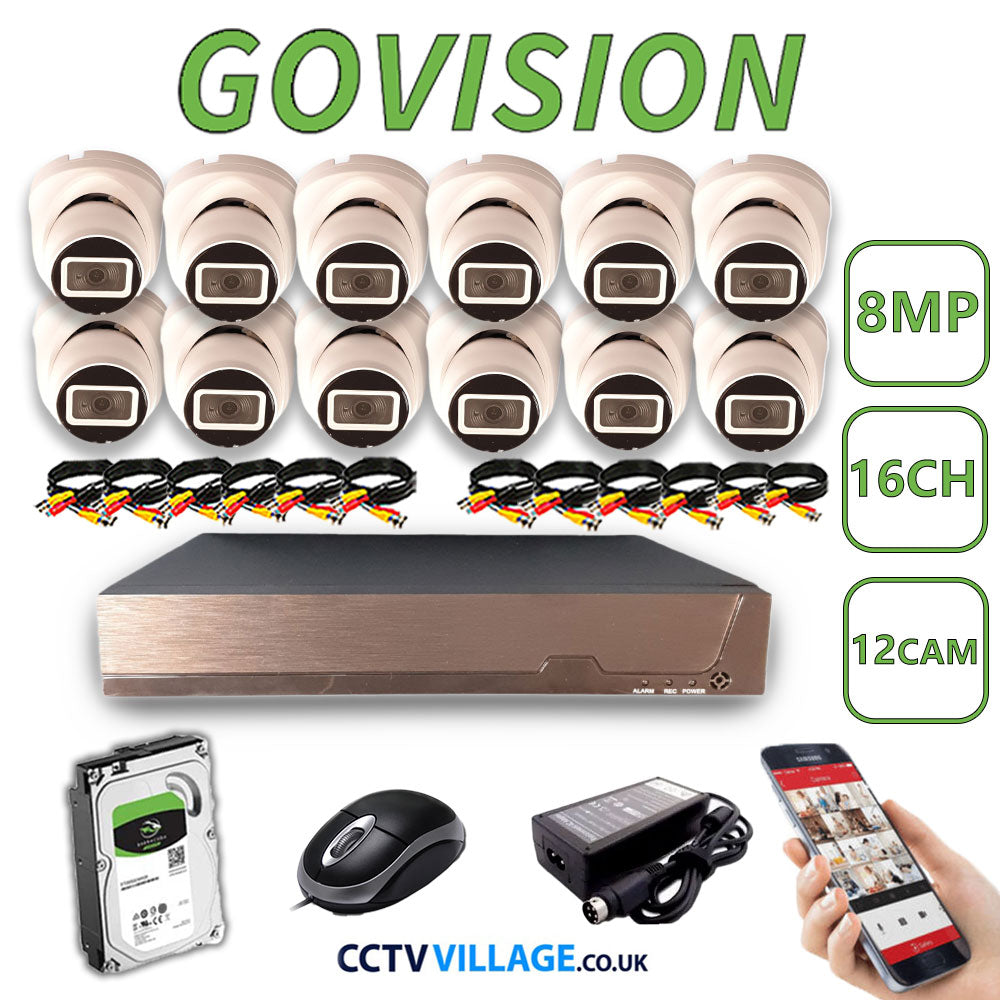 Govision 8MP CCTV System with 16CH DVR