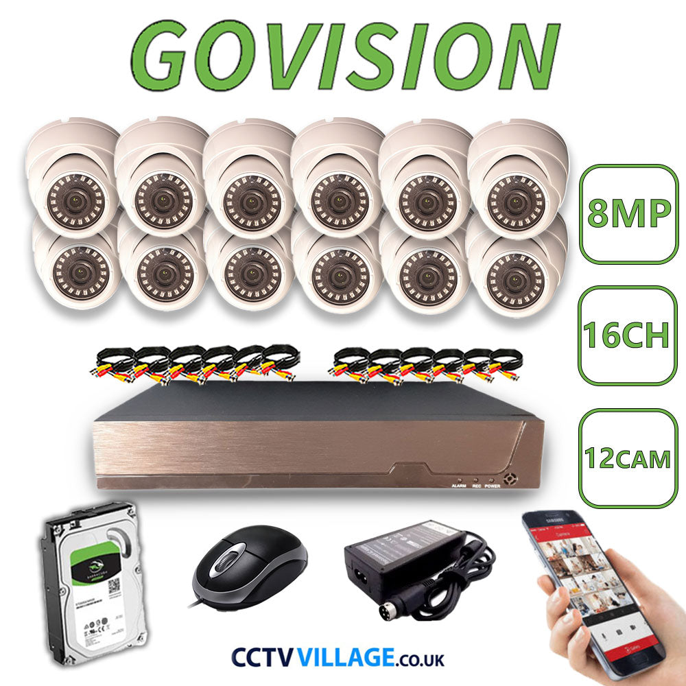 Govision 8MP CCTV System with 16CH DVR