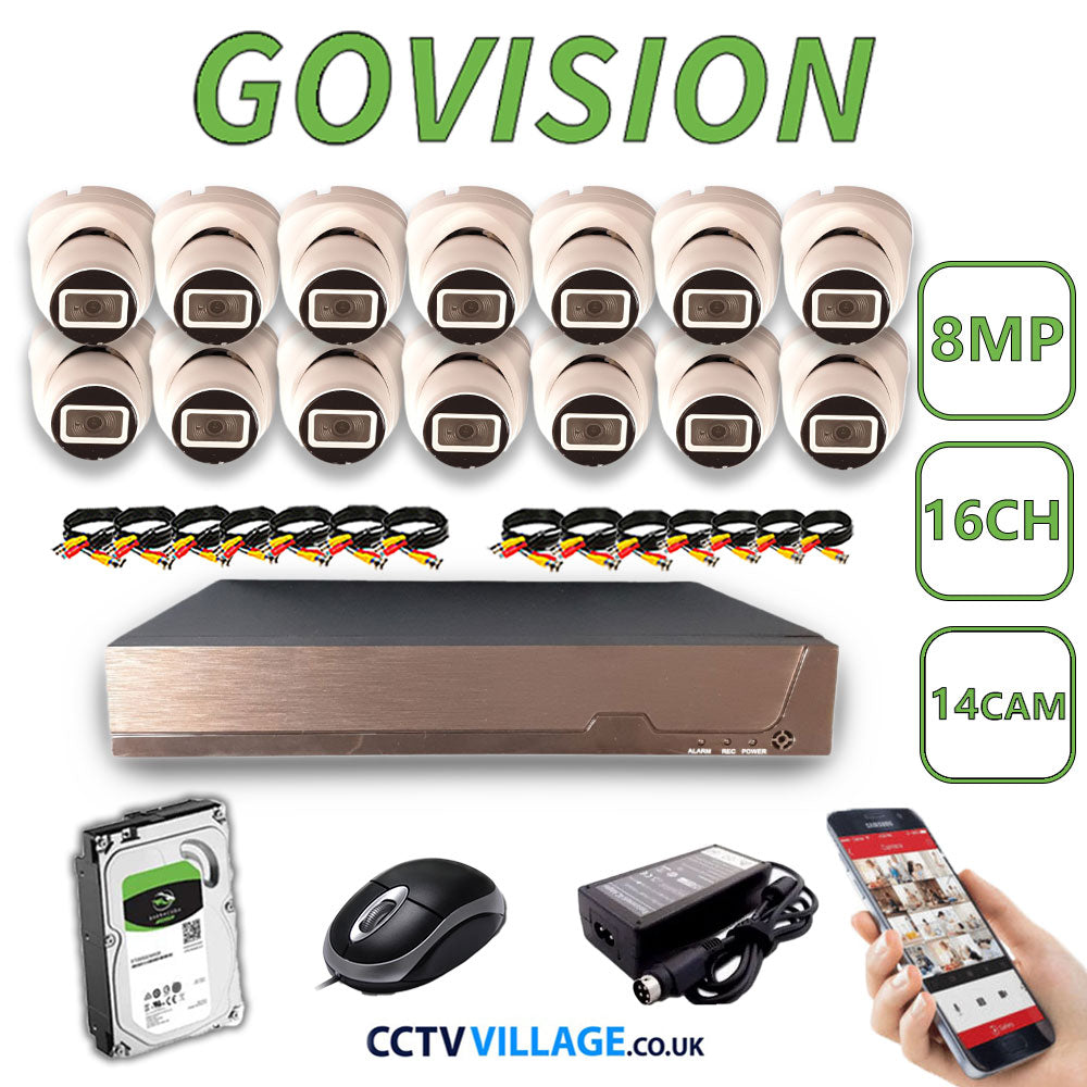 Govision 8MP CCTV System with 16CH DVR
