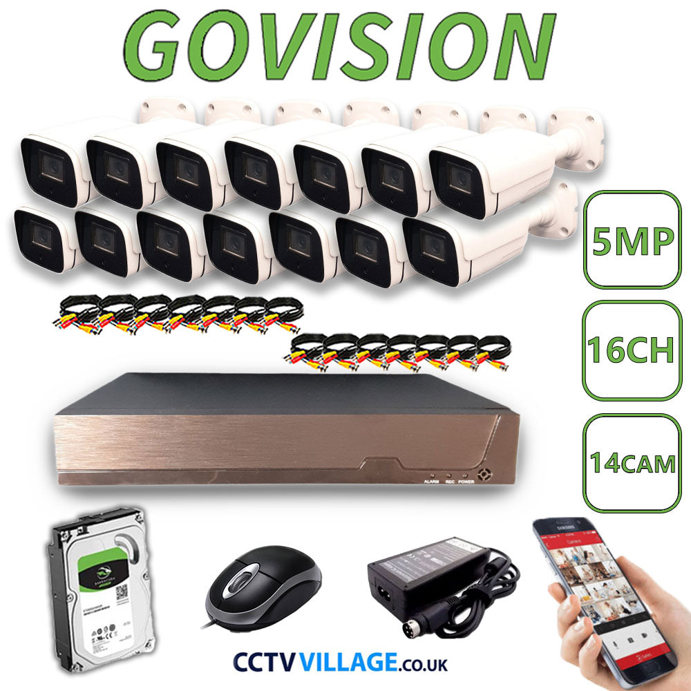 Govision 5MP CCTV System with 16CH DVR