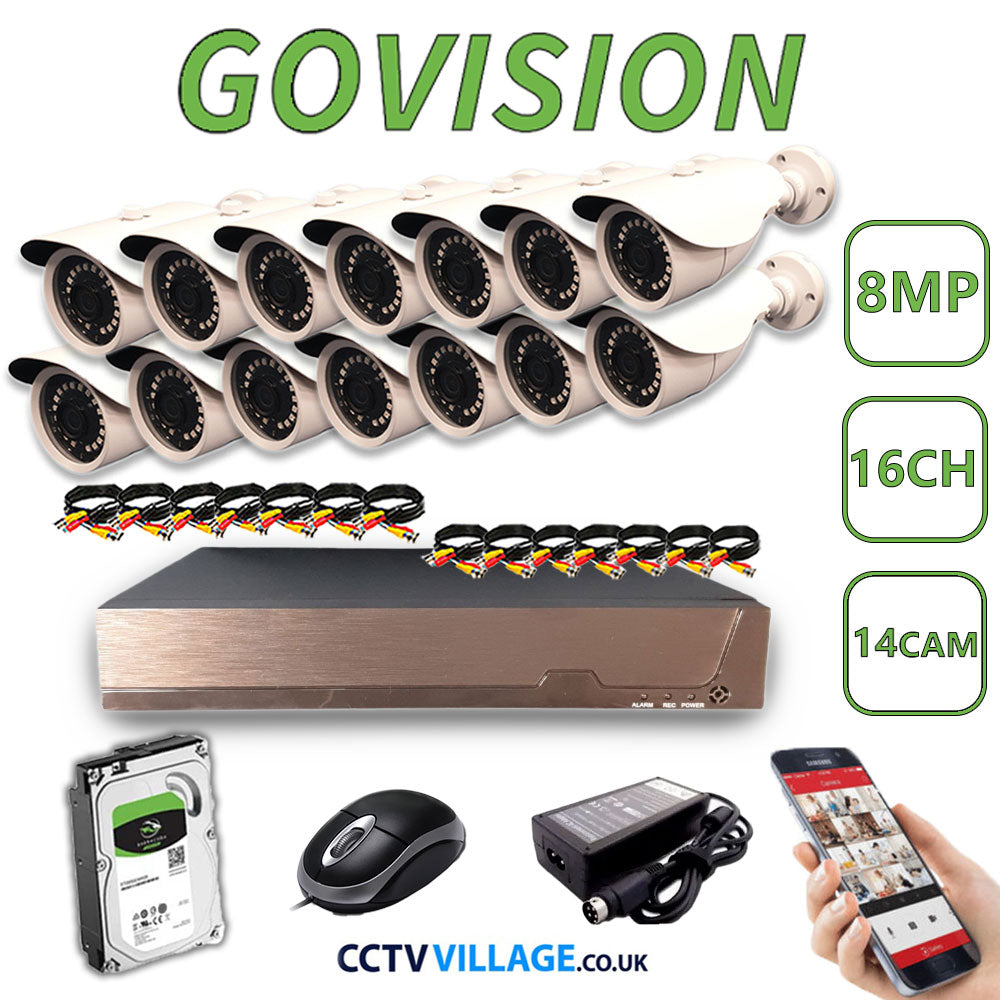 Govision 8MP CCTV System with 16CH DVR