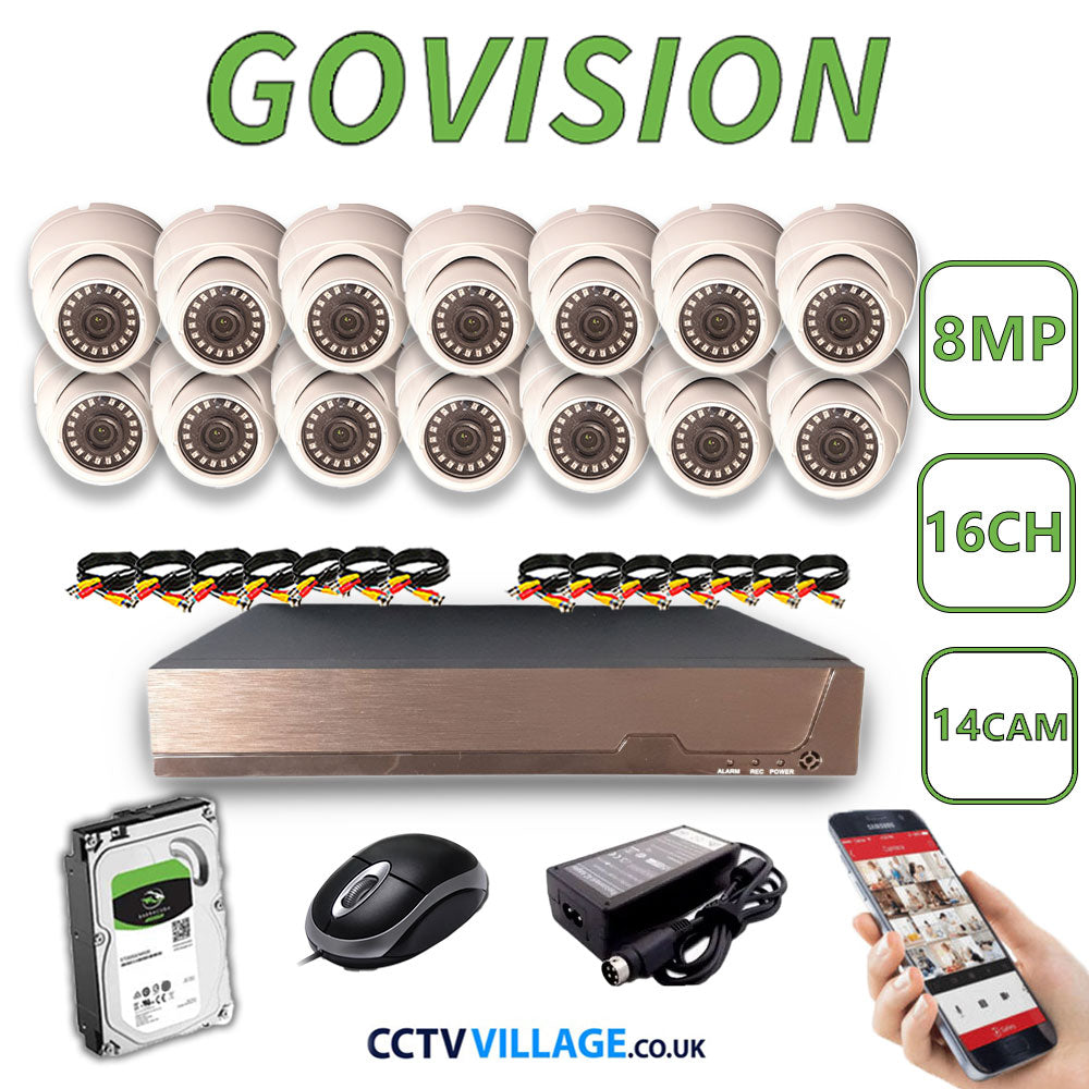 Govision 8MP CCTV System with 16CH DVR