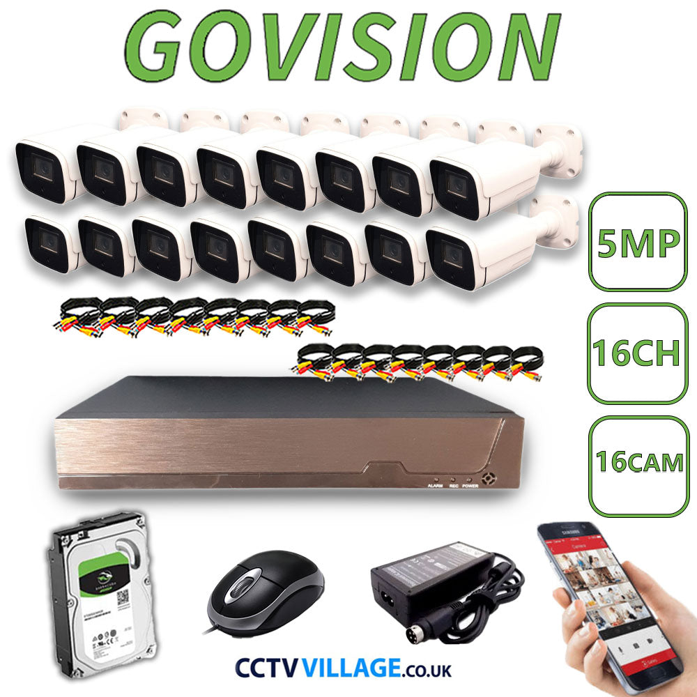 Govision 5MP CCTV System with 16CH DVR