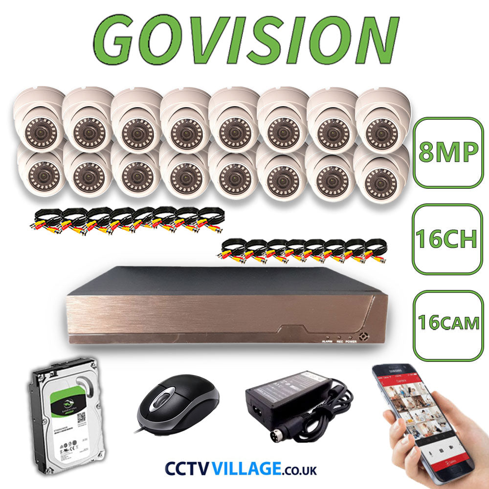 Govision 8MP CCTV System with 16CH DVR