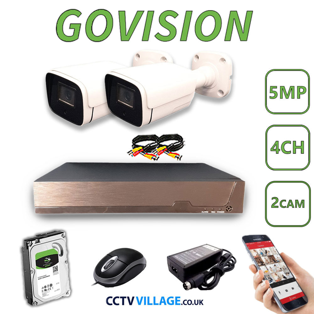 Govision 5MP CCTV System with 4CH DVR