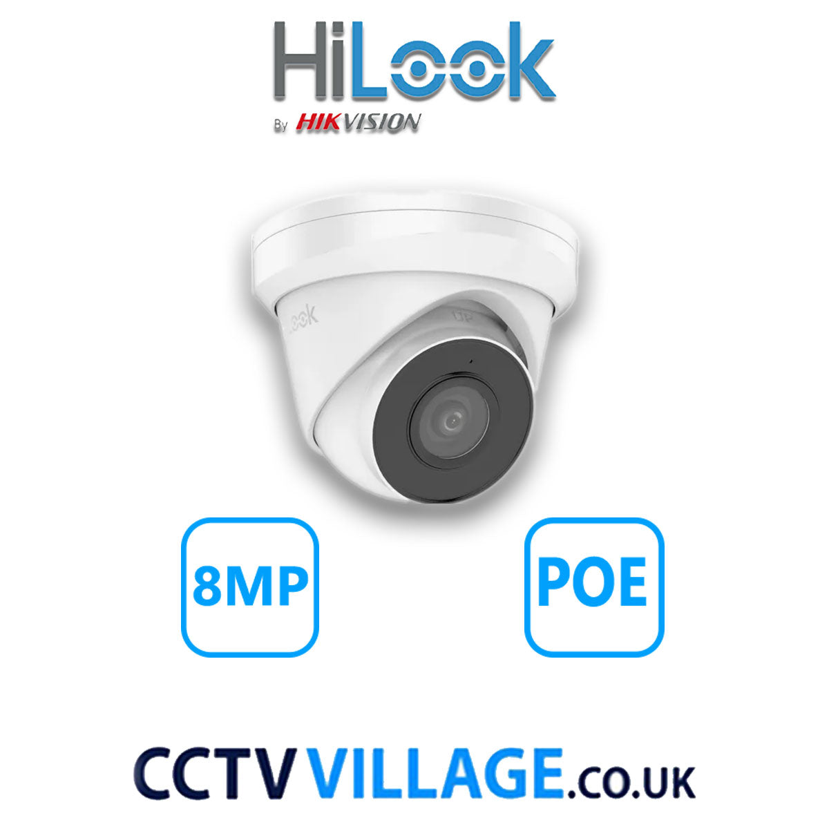 HiLook 8MP IP system six cameras with audio 6TB