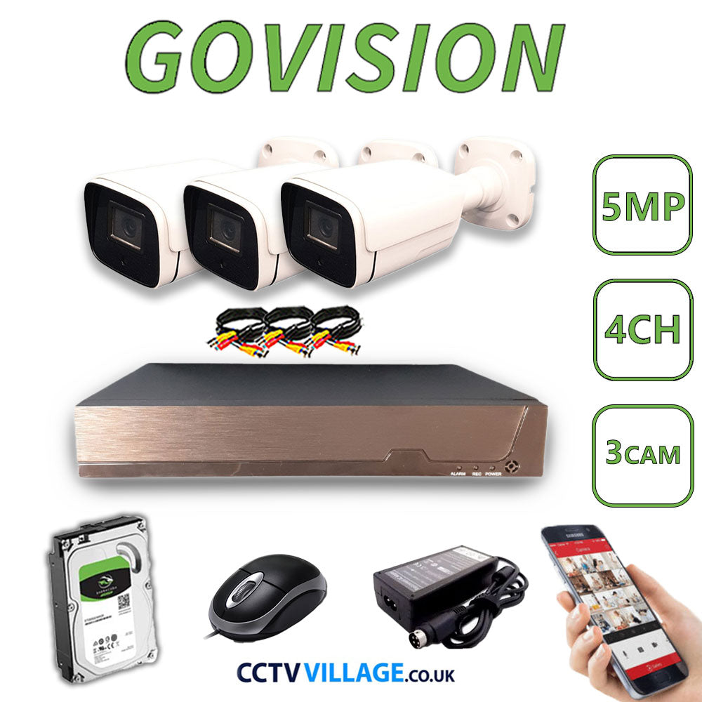 Govision 5MP CCTV System with 4CH DVR