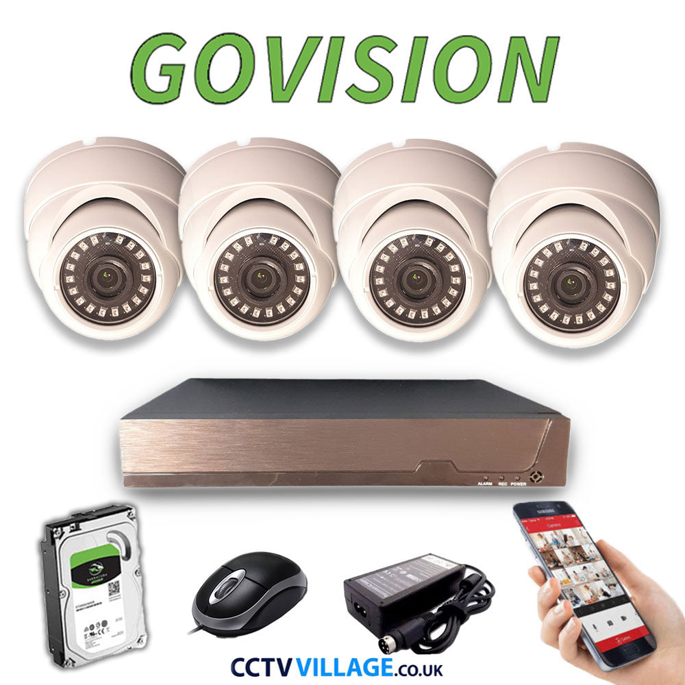Govision 8MP CCTV System with 4CH DVR