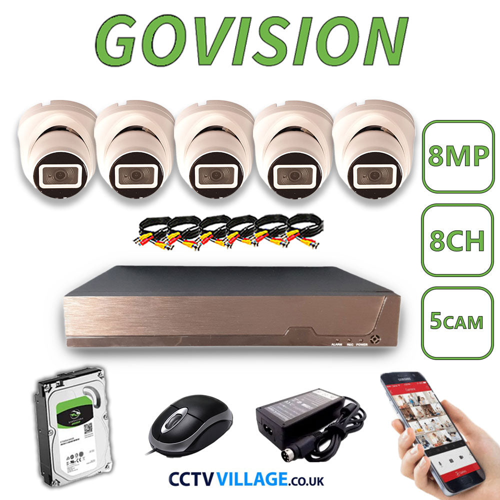 Govision 8MP CCTV System with 8CH DVR