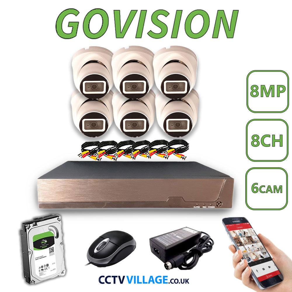 Govision 8MP CCTV System with 8CH DVR