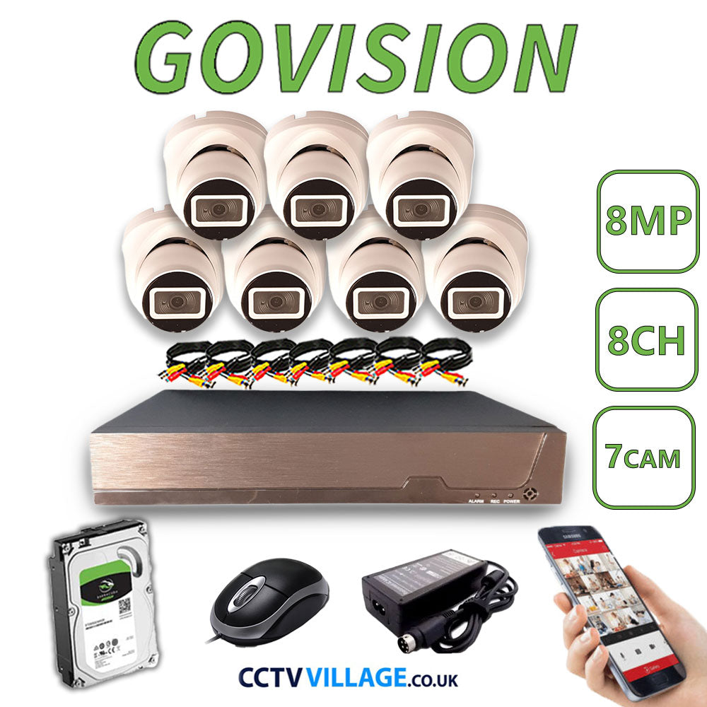 Govision 8MP CCTV System with 8CH DVR