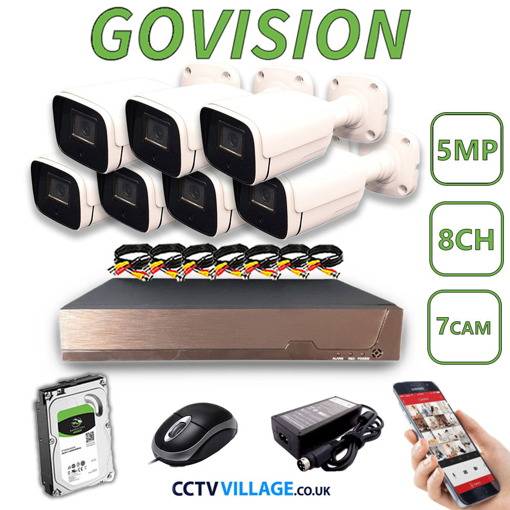 Govision 5MP CCTV System with 8CH DVR