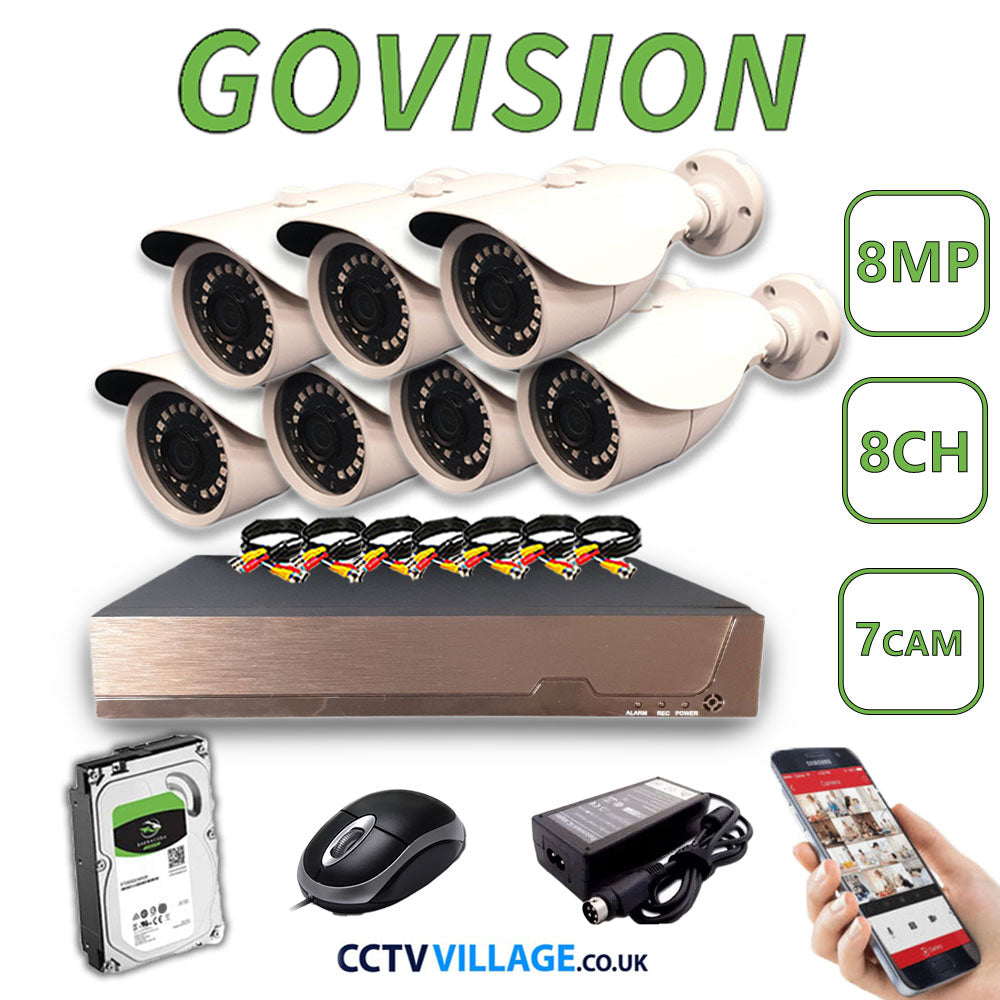 Govision 8MP CCTV System with 8CH DVR