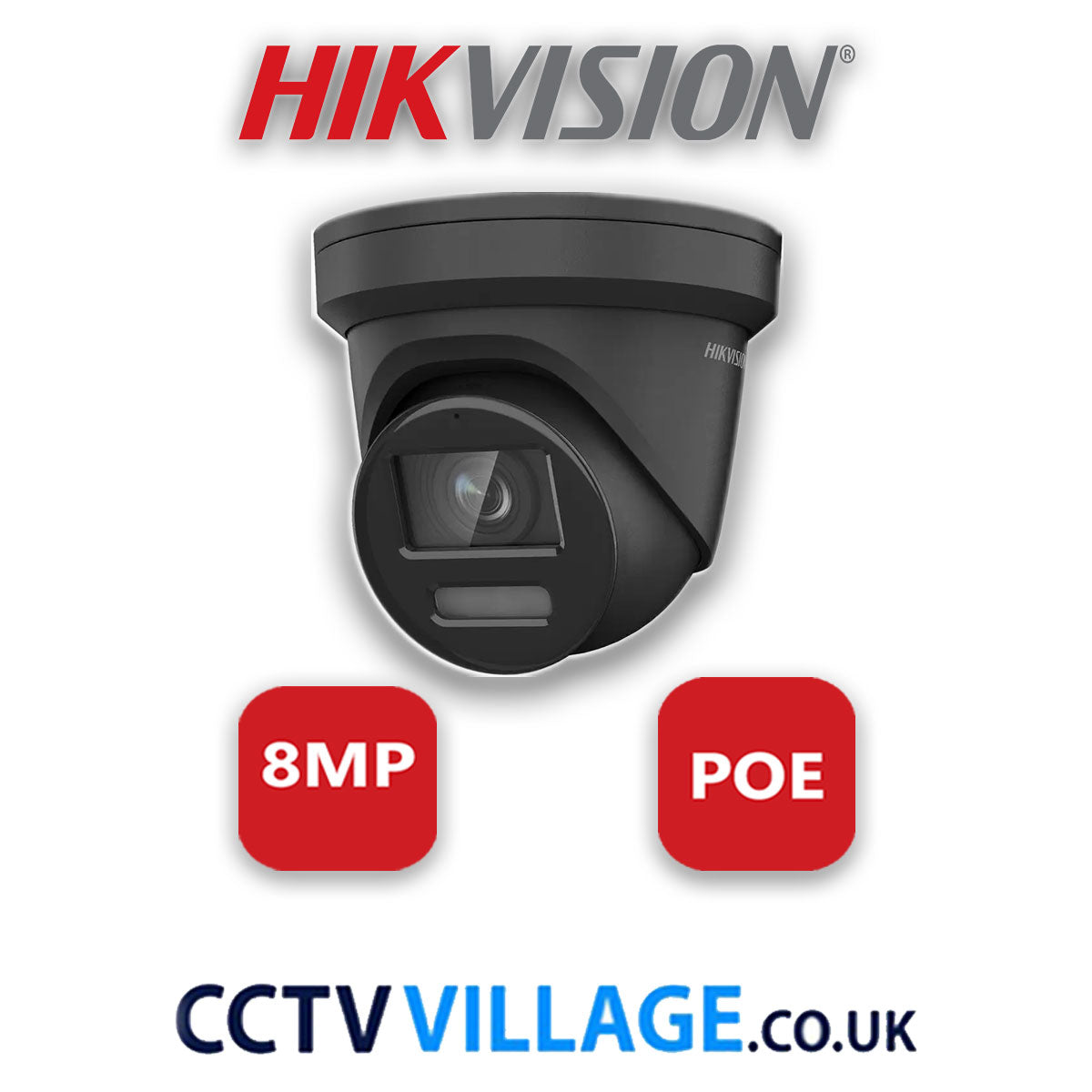 Hikvision 8MP IP system seven cameras with audio without HDD