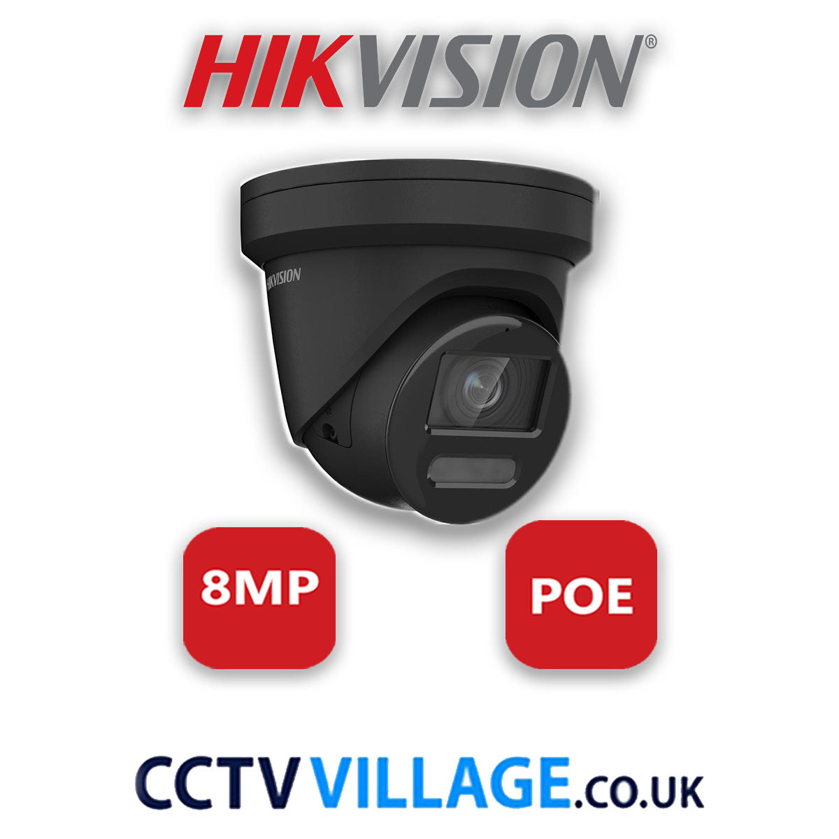 Hikvision 8MP IP system seven cameras with audio 4TB
