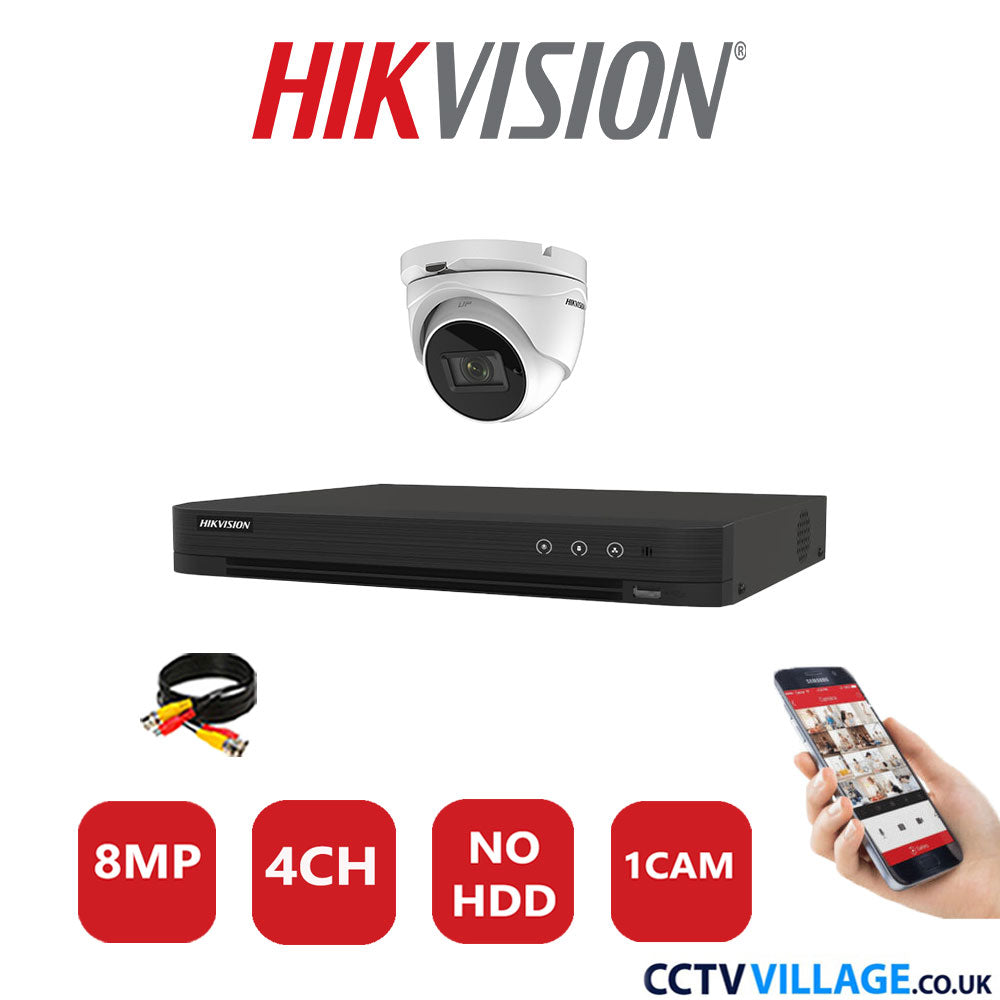 Hikvision 8MP system one camera without HDD