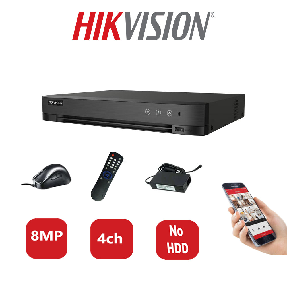 Hikvision 8MP DVR iDS-7204HUHI-M1/S NO HDD