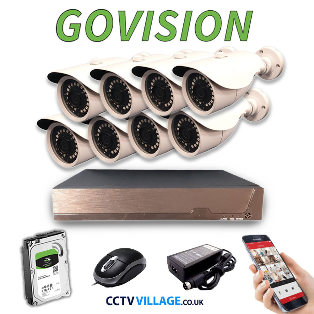 Govision 8MP CCTV System with 8CH DVR