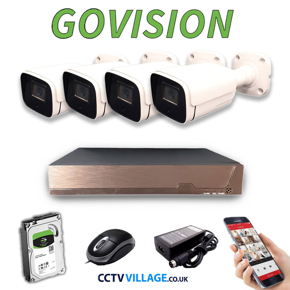 Govision 5MP CCTV System with 4CH DVR