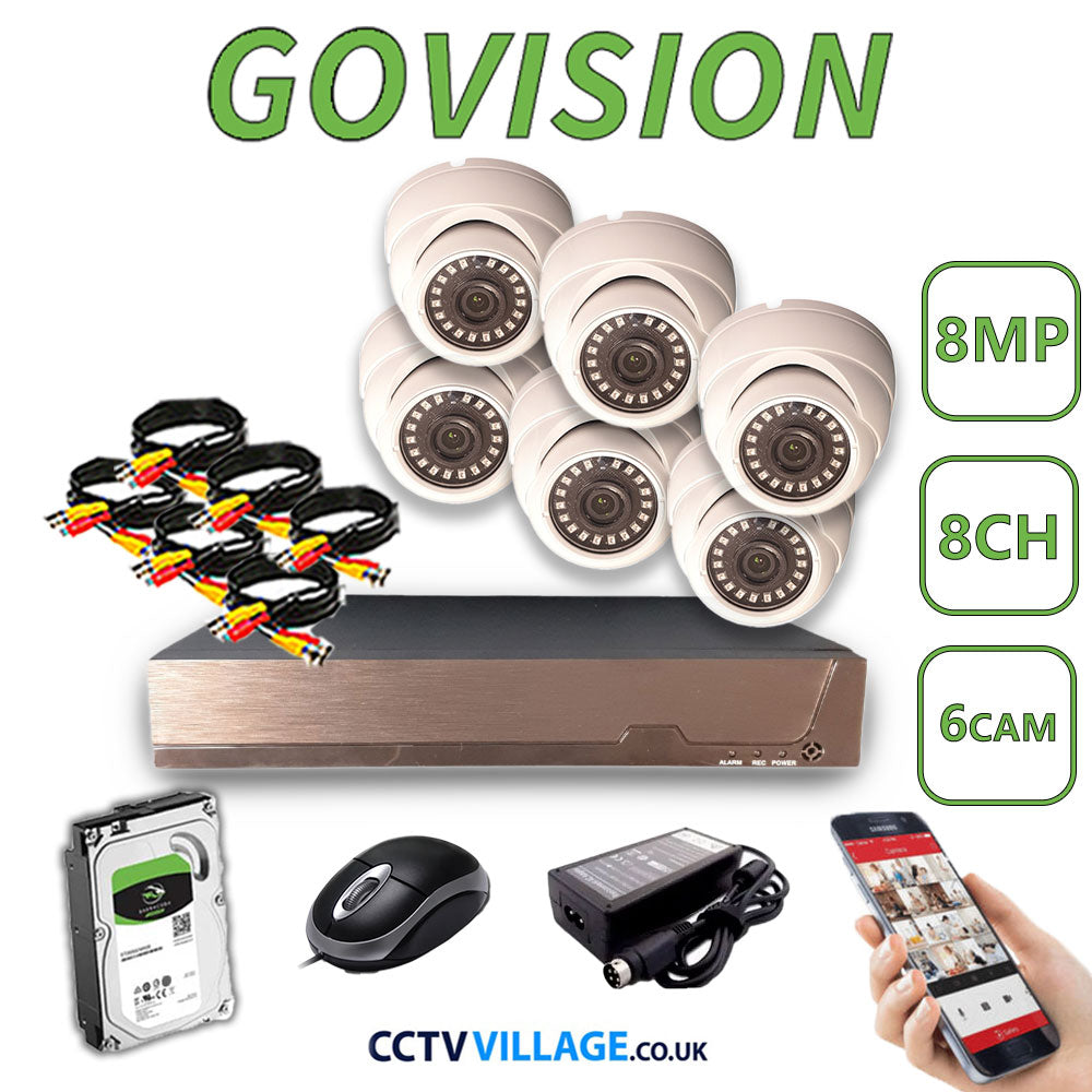 Govision 8MP CCTV System with 8CH DVR