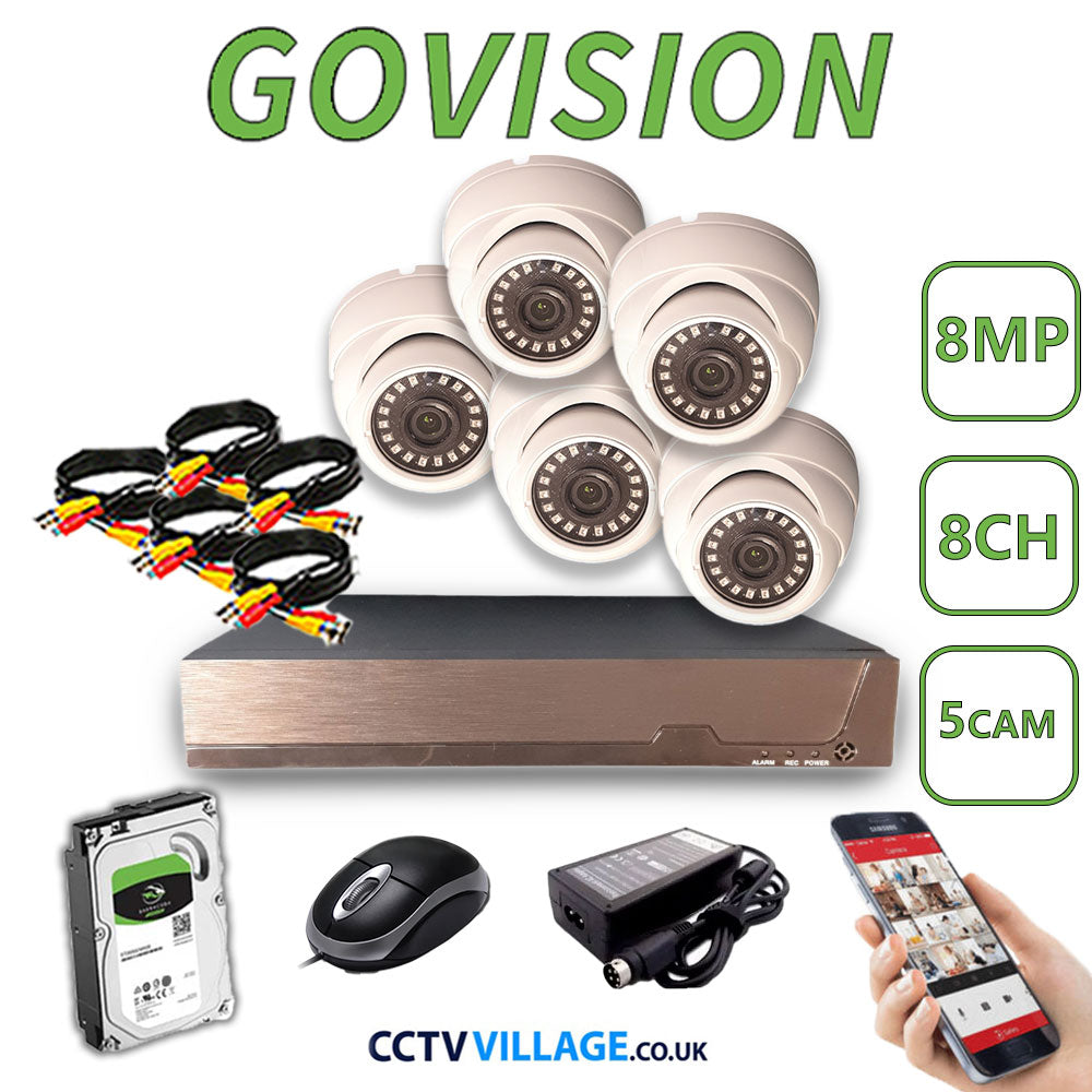 Govision 8MP CCTV System with 8CH DVR