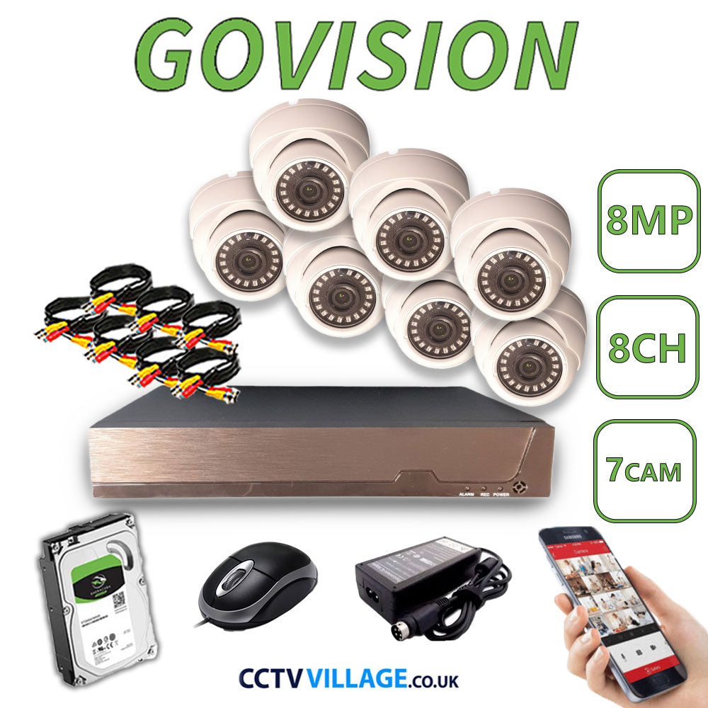 Govision 8MP CCTV System with 8CH DVR