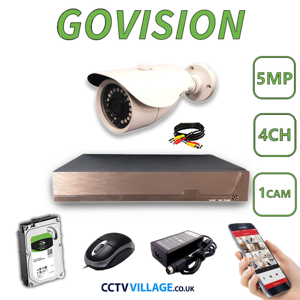 Govision 5MP CCTV System with 4CH DVR