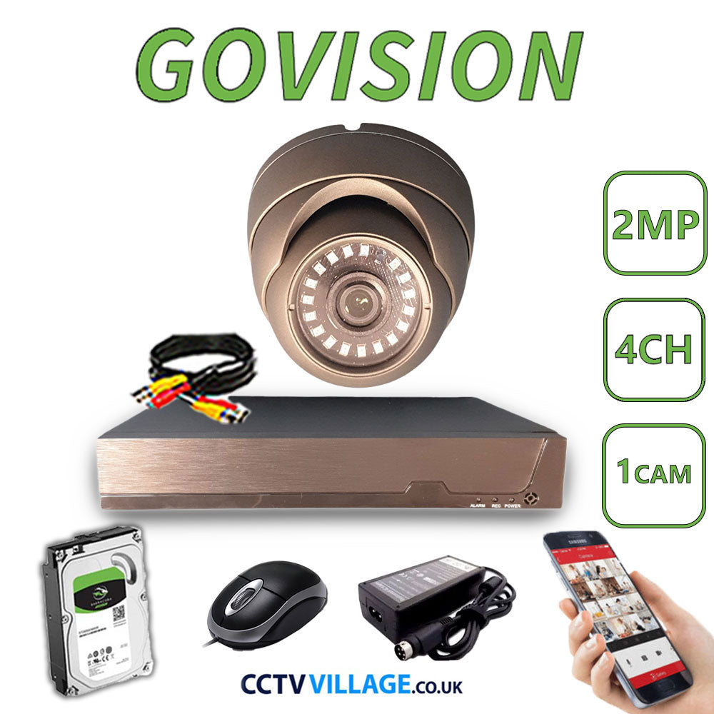 Govision 2MP CCTV System with 4CH DVR