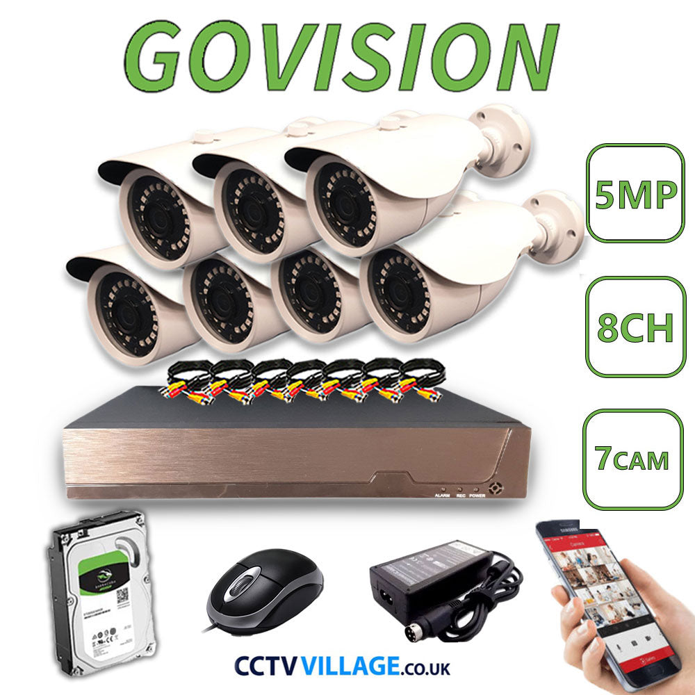 Govision 5MP CCTV System with 8CH DVR