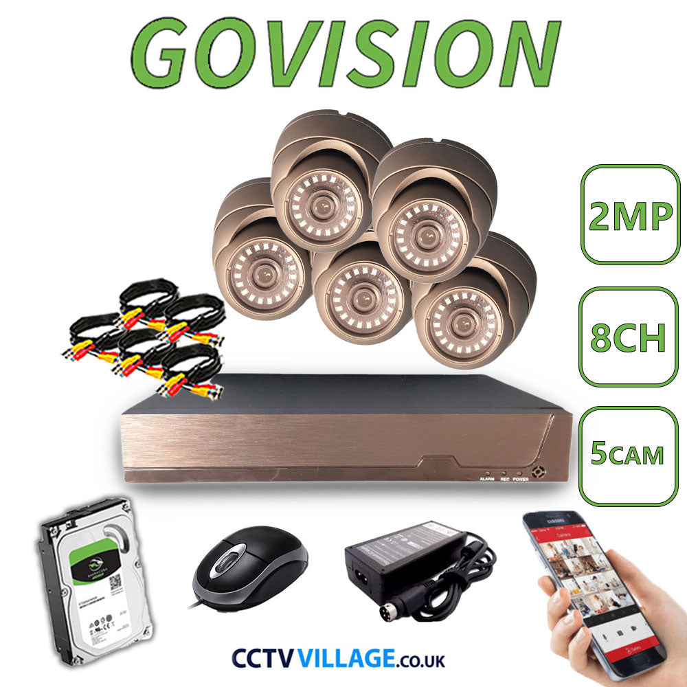 Govision 2MP CCTV System with 8CH DVR