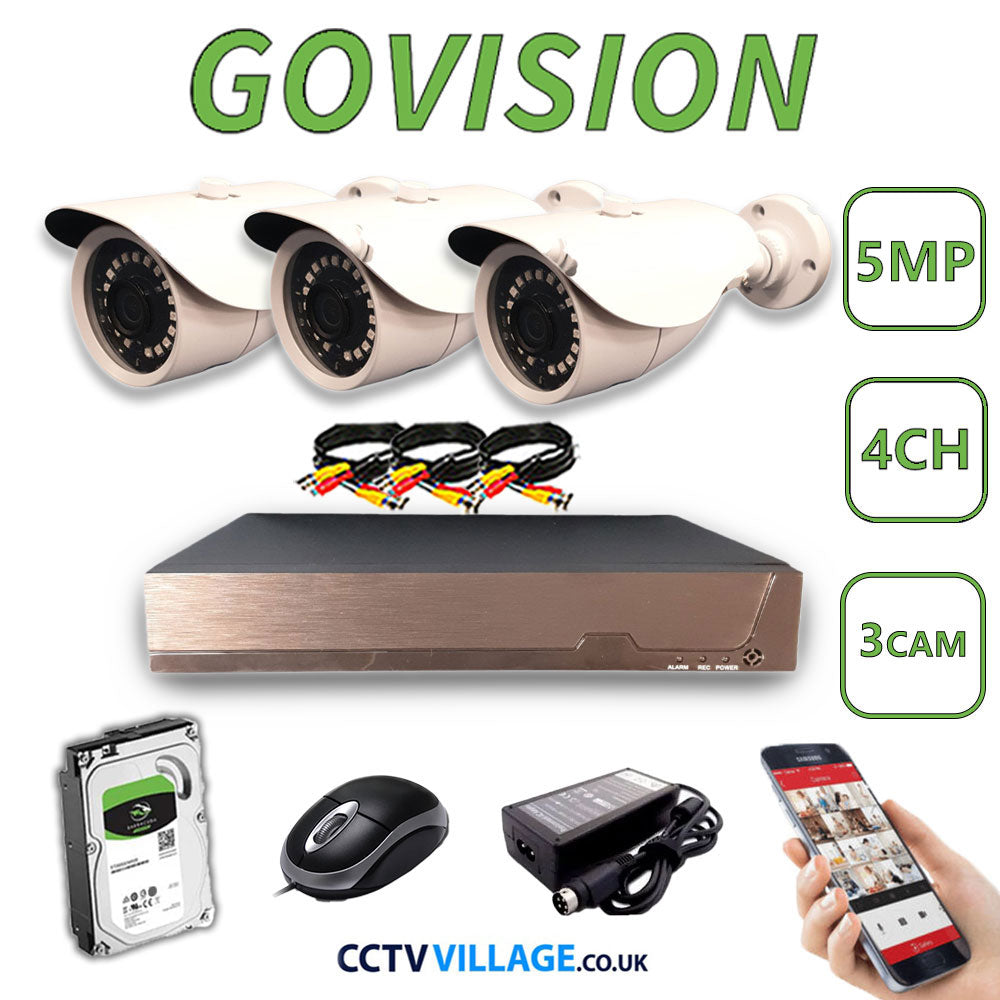 Govision 5MP CCTV System with 4CH DVR