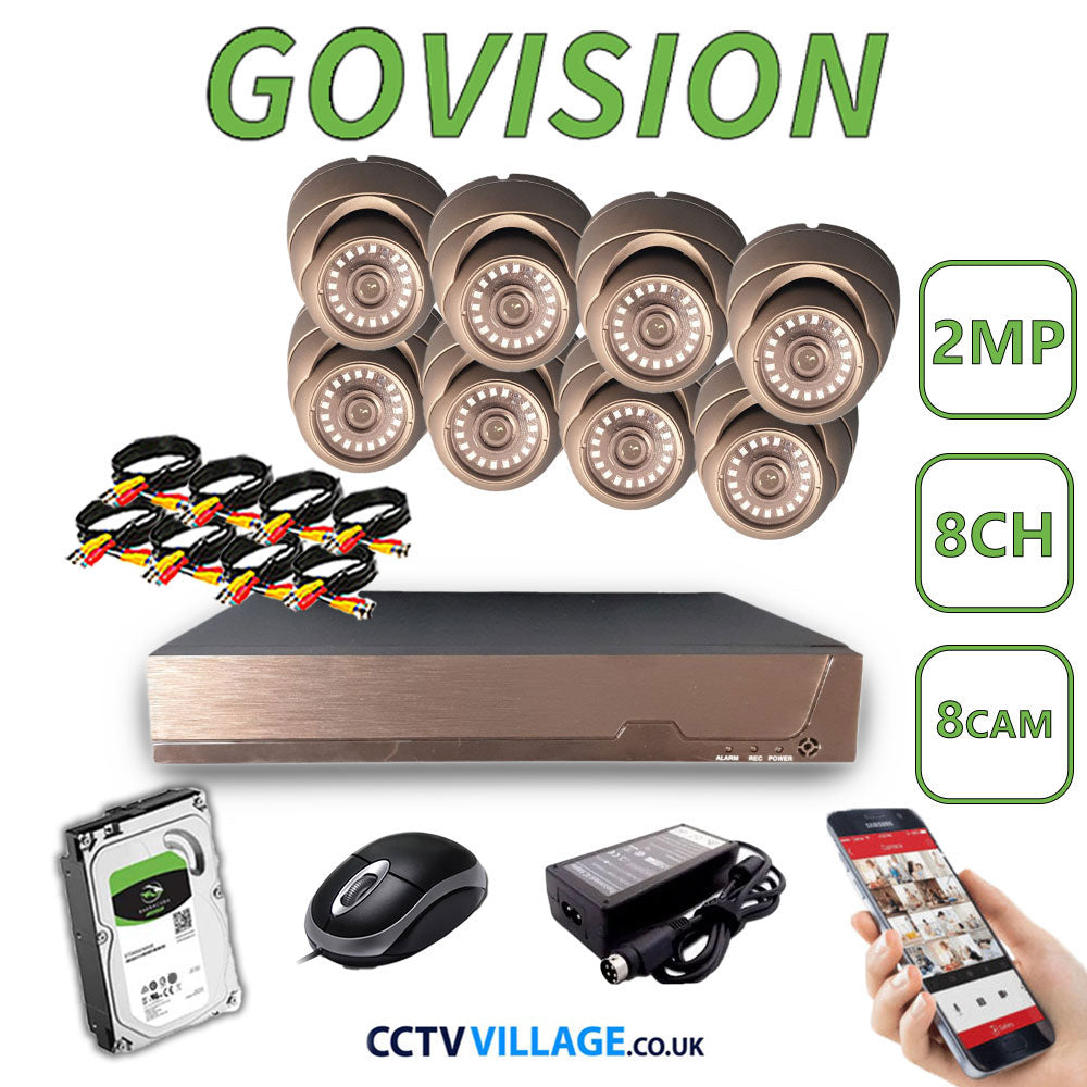 Govision 2MP CCTV System with 8CH DVR