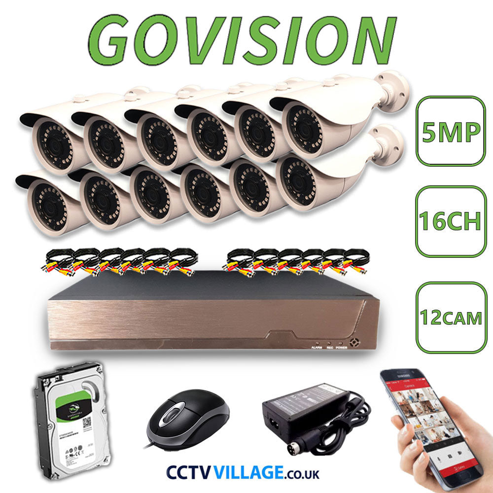 Govision 5MP CCTV System with 16CH DVR