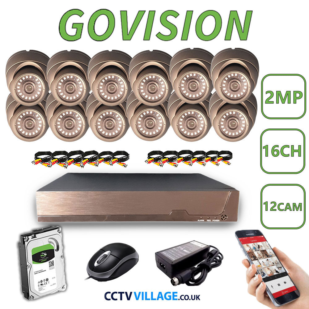 Govision 2MP CCTV System with 16CH DVR
