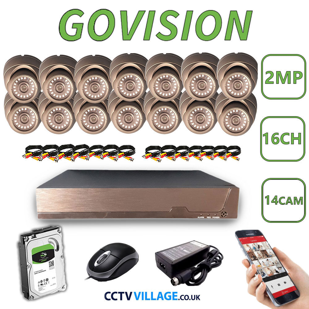 Govision 2MP CCTV System with 16CH DVR