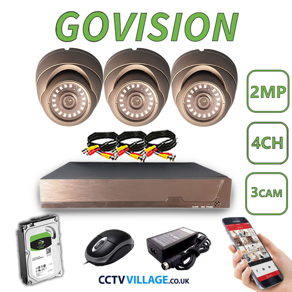 Govision 2MP CCTV System with 4CH DVR