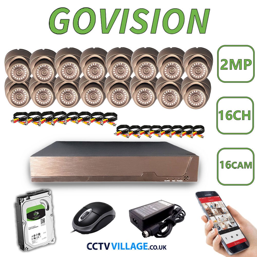 Govision 2MP CCTV System with 16CH DVR