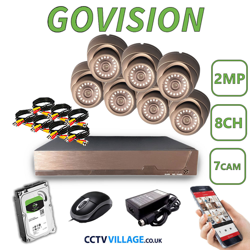 Govision 2MP CCTV System with 8CH DVR