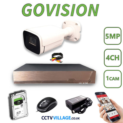 Govision 5MP CCTV System with 4CH DVR