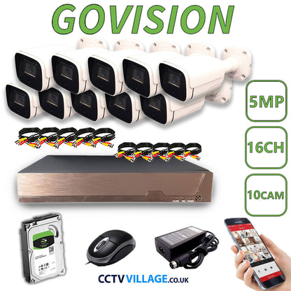 Govision 5MP CCTV System with 16CH DVR