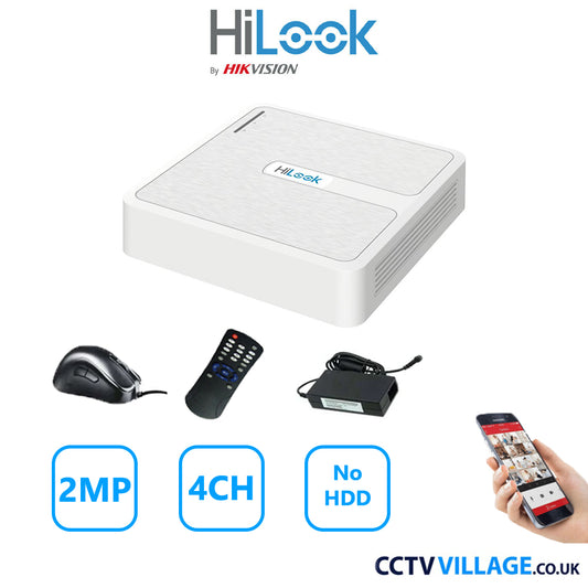 HiLook 2MP 4CH DVR 104G-K1 No HDD