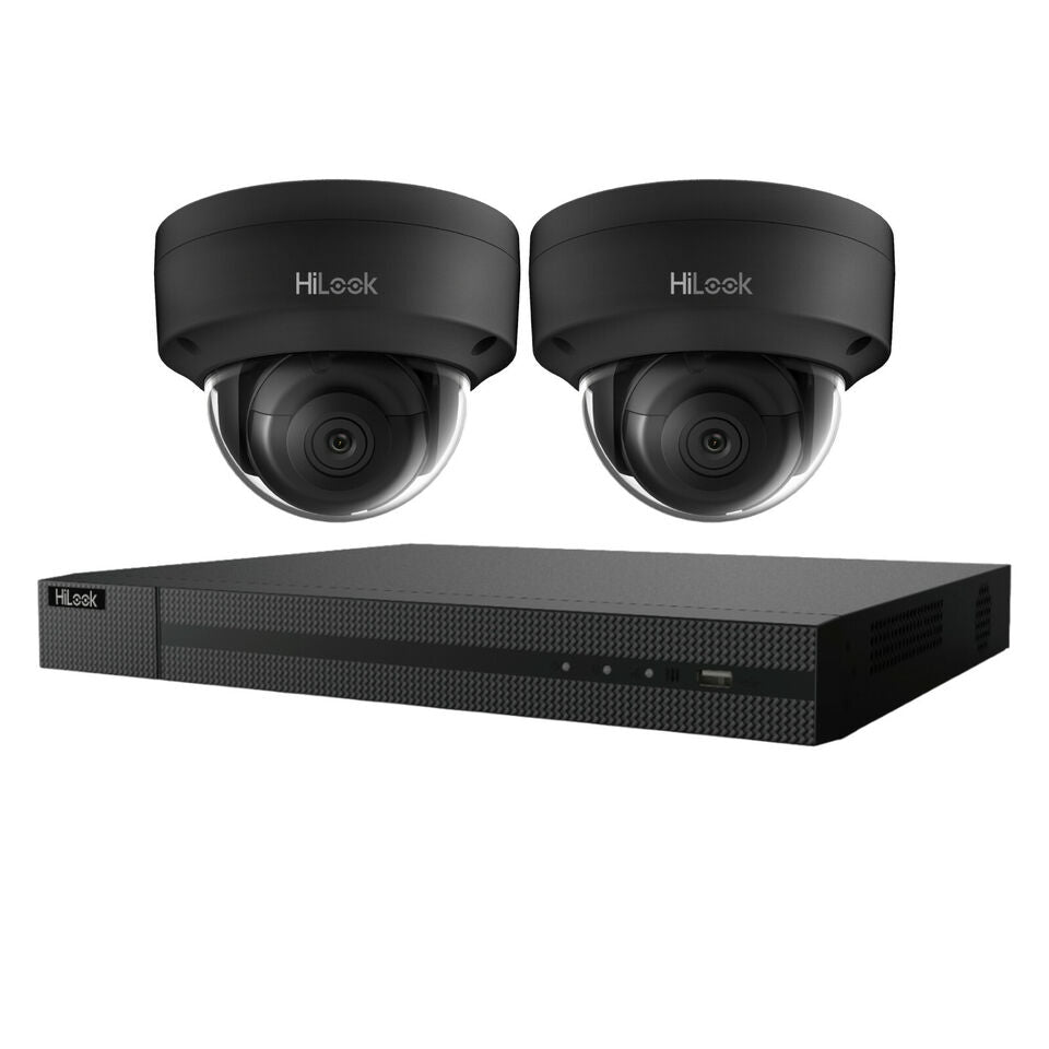 4K HIKVISION CCTV SYSTEM IP POE 8MP AUDIO MIC HD CAMERA NIGHTVISION SECURITY KIT 4CH NVR 2x Cameras 1TB HDD