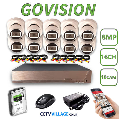 Govision 8MP CCTV System with 16CH DVR
